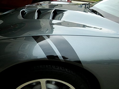 Predator Corvette Fender Hood Hash Stripes – Racing Vinyl Decals – 4 Pieces (2 Stripes Or 4) – For Charger Or Universal Fit