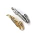 ZUNON Saxophone Tie Clips Sax Tie Bar Tacks Mens Silver Golden Tone Music instrument Tie Clasps Musician Gifts