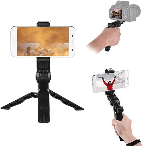 Rednix Handheld Mini Universal Smartphone Holder Tripod for iPhone Samsung Android Multi-Use Pistol Grip