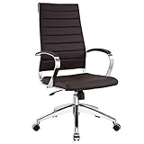 Modway Ribbed High Back Executive Swivel Office Chair image large