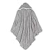 Burt's Bees Baby - Hooded Towel, Absorbent Knit Terry, Super Soft Single Ply, 100% Organic Cotton (Heather Grey, 1-Pack)