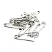 Wish You Have a Nice Day 30pcs 2.5 Inch Heavy Duty Giant Silver Safety Pins for Blankets, Skirts, Kilts, Knitted Fabric,Crafts (2.5inch, Silver)