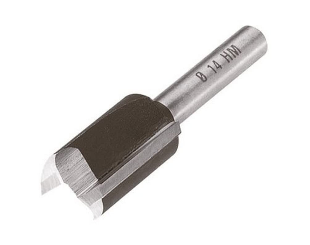 wolfcraft HSS Straight Bit I 3902000 I HSS Router bit Made from high-Speed Steel for milling Hardwood, softwood and Plastic.