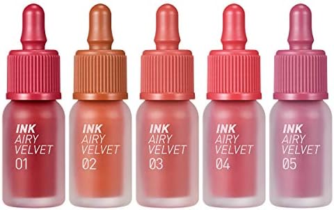 Amazon Com Peripera Ink Airy Velvet Lip Tint High Pigmentation Lightweight Soft Moisturizing Not Animal Tested Selfie Orange Brown 02 0 14 Fl Oz Beauty