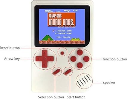 CARROVIL Presenting Best SUP 400 in 1 Retro Game Box Console Handheld Classical Video Game a6 with TV Output Gaming Console 8 GB with Mario/Super Mario/DR Mario/Contra/Turtles