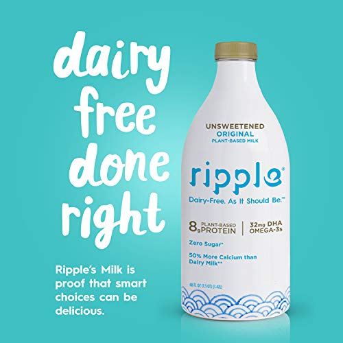 Ripple Foods Original Unsweetened Nutritious Pea Milk, 48 oz Pricepulse