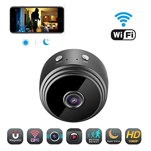 Spy Camera, Hidden Carema, Wireless WiFi Camera, HD 1080P Mini Camera Portable Home Security Cameras Covert Nanny Cam Indoor Video Recorder Small Camcorder with Motion ActivatedNight Vision A10 Plus