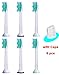 Sonic Replacement Toothbrush Heads for Philips Sonicare Brush Heads Proresults HX6013, 6-pack, Fit Sonicare DiamondClean, Flexcare, HealthyWhite, Plaque Control, Gum Health, Essence+