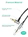 LASMEX 2.5mm to 3.5mm Audio Cable 3.9ft Headphone Aux Cord Compatible for Bose QC25, QC35, QuietComfort 25/35, AE2, AE2i, AE2w, SoundLink, SoundTrue and Audio-Technia, AKG, JBL (1-Pack, Black)