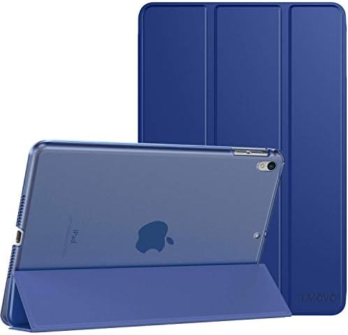 Cazcase iPad Air 3 2019 case,Slim Translucent Frosted Back Trifold Stand Smart Cover for iPad Air 3rd Generation 10.5" 2019(Blue)