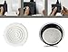 4 Inch Round Air Vent, HG Power Adjustable ABS Vent Cover, White Louver Grille Vent Fit for Bathroom, Office, Kitchen, Ventilation Use - Opening Size 3.74