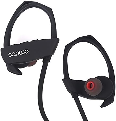 Hightek Bluetooth Wireless Headphones In Ear Earbuds Stereo Noise Headset with Mic,Super Bass Sound,for Running Jogging and Sports (Black)