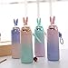 Kids Thermos, Cute Girls Water Bottle (12OZ), Mini Travel Mug, Rabbit Present for Birthday(Purple)