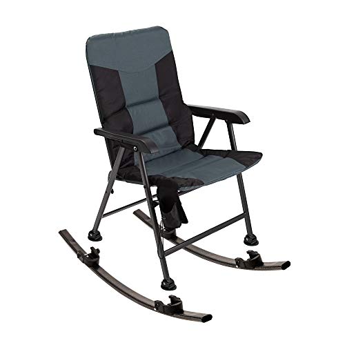 Coastrail Outdoor Folding Rocking Chair with Detachable Rockers 2 in 1
