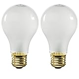 Bulbrite 25A19F/12 25Watt A19 Frost 12 Volt Incandescent Bulbs, 2-Pack
