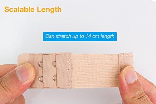 Bra Extenders,ViLSOM Bra Extender 2 Hook/3Hook Bra Strap Extender 8 PCS,4 Colors