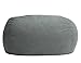 Big Joe Fuf Foam Filled Bean Bag Chair, Steel Grey Comfort Suede, XL