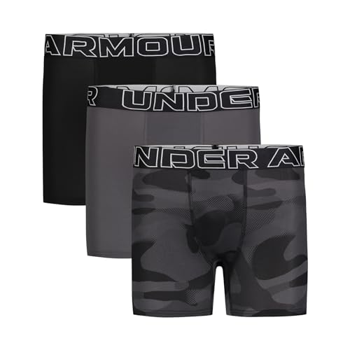 Under Armour boys Performance Boxer Briefs, Lightweight & Smooth Stretch Fit