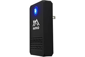 HAPHID Ionizer Air Purifier/Plug in Air Purifier with Highest Output - Up to 40 Million Anions,Filterless Ion Air Purifier for Home/Office Purify: Bathroom Odor,Pets Smell Etc(1-Pack)