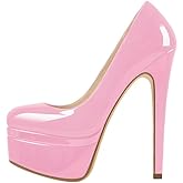 Richealnana Women's Double Platform Stiletto High Heel Pumps