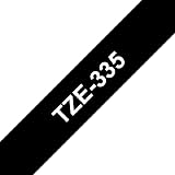 Brother TZe-335 Laminated Tape 12mm White on Black 8m Genuine Supplies view 2