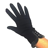 Women Warm Fleece Lining Touch Screen Texting Winter Gloves