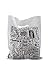 Merchandise Bags Retail Shopping Bag Plastic 12 x 15 100 Pack Low Density Glossy White Color GLOBAL THANK YOU DESIGN With Handles For Stores Boutiques Clothes Books
