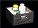 Alexi Ricci Black 6Hx11Wx11D Folding Storage Bin Orginization with Style