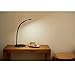 MoKo LED Desk Lamp, Portable Dimmable Reading Lamp with built-in 1100mAh Rechargeable Battery, Flexible Goose Neck Touch Control Table Light with Stepless Brightness for Home Office - Black