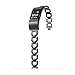 Wearlizer Metal Replacement Bands for Fitbit Charge 2 - Black