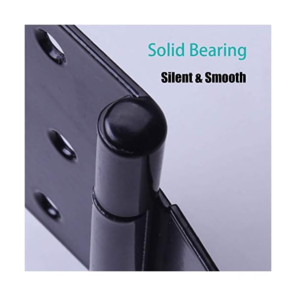 HLMOptimo 6 inch Strap Hinges Shed Door Hinges Heavy Duty TStrap