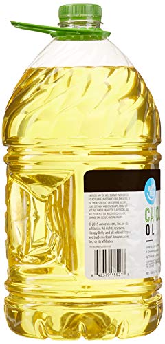 AMAZON BRAND – HAPPY BELLY CANOLA OIL, 128 FL OZ (PACK OF 1)