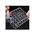 doopootoo Clear Acrylic Trapezoid 24 Lattices Lipsticks 14.59.57.3cm Cosmetic Perfume Organizer Display Holder Storage Shelf