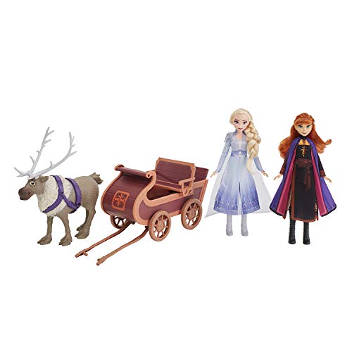 Hasbro Disney Frozen Die Eiskönigin II Sven und den Schwestern ELSA und Anna Schlittenfahrt