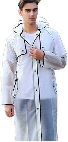 Rainfly Long Rain Cape Unisex Men Women Edge Hooded Raincoat