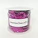 PEPPERLONELY Brand 100 Yard/Roll Metallic Faceted Sequin Trim 6mm(1/4 Inch), Fuchsia