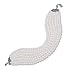 Kalse 7 Layers Strands Simulated Pearl White Beads Short Choker Necklace (Updated clasp style)