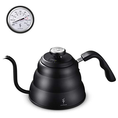 Soulhand Gooseneck Kettle with Thermometer Stovetop Gooseneck Kettle