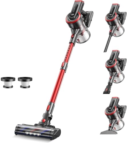 Powerffy Cordless Vacuum Cleaner with LED Touch Screen