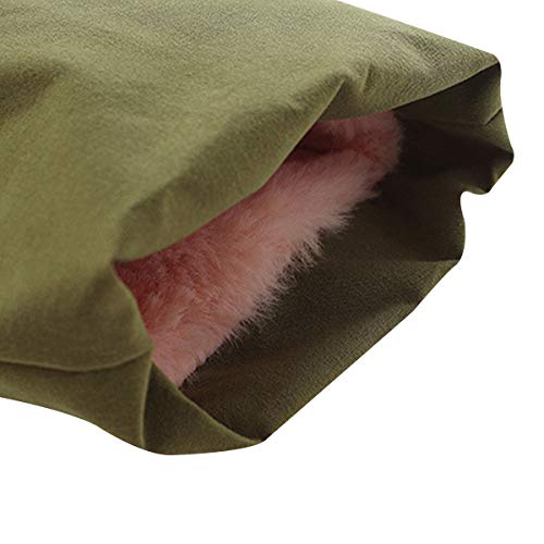 Famuka Winter Baby Girl Jackets Thick Fleece Lined Winter Coat Cute Ruffled Outwear (Green, 12-18 Months) - Thumbnail 4