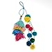 Mmrm Colorful Pompom Ball Tassel Pendant Handbag Ornaments Purse Charm Decor