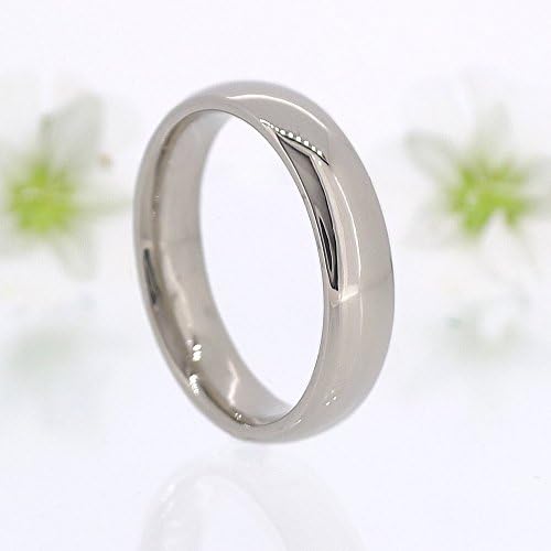 Men's Comfort Fit Wedding Ring in 18k White Gold
