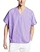 Cherokee Workwear Scrubs Unisex V-neck Tunic Top, Orchid, Large