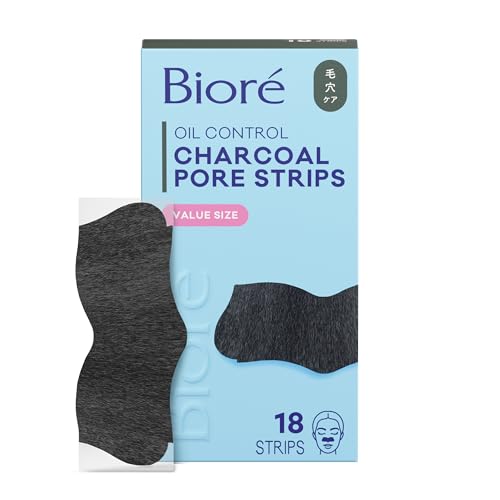 Biore Charcoal Deep Cleansing Pore Strips, Nose Strips for Bla... 41RPpVHG09L