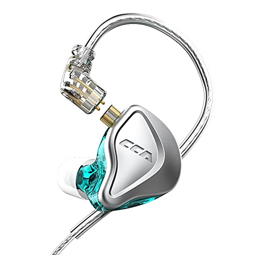 CCA NRA HiFi Earphone, Electret Dynamic Magnetic Combination Noisy Isolate Medical Grade Resin In Ear Monitor Headphone(NO MIC)