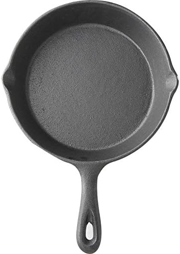 irugh Cast iron pot pan uncoated frying pan induction cooker deep bottom raw iron bull chop frying pan