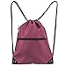 HOLYLUCK Drawstring Backpack Bag Sport Gym Sackpack (burgundy)