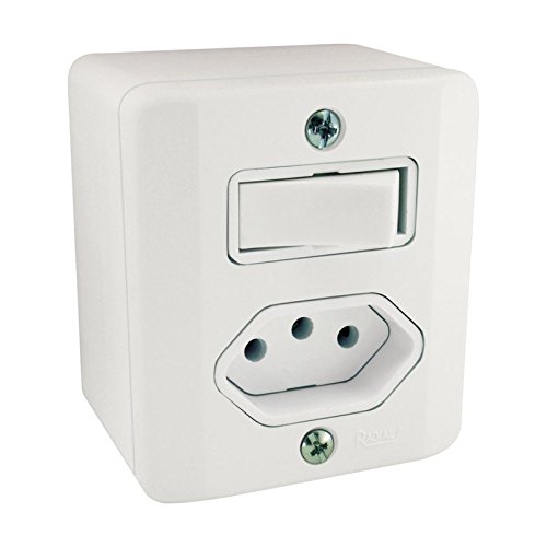 Inter. X 1 Tecla Simples +1 Tomada 10a Branca R Radial