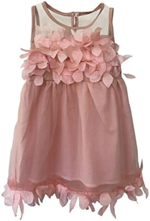Nonna Bambini Cherry Blossom Little Girl Flower Girl Dress Baby Pink 12-18M (12-18M)