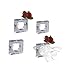 Acrylic Napkin Ring Holders Pack of 4 Clear Acrylic Flower Vase Napkin Rings Elegant Table Setting Decor Great Gift
